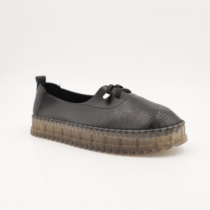 ⁦كندرة ستاتية مريحة نعل مرتفع لون أسود⁩ - الصورة ⁦1⁩