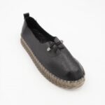 ⁦كندرة ستاتية مريحة نعل مرتفع لون أسود⁩ - الصورة ⁦5⁩