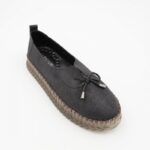 ⁦كندرة ستاتية مريحة نعل مرتفع لون أسود⁩ - الصورة ⁦5⁩