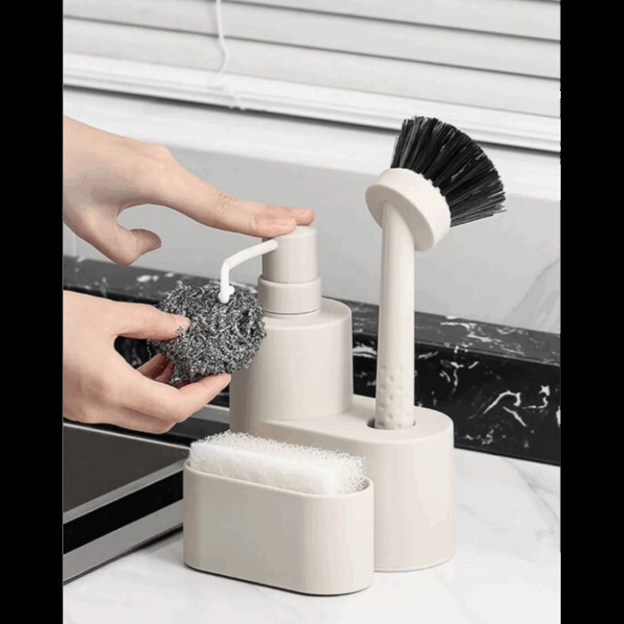 ⁦طقم اكسسوار مجلى مطبخ 3 قطع ZEN WHITE⁩ - الصورة ⁦1⁩