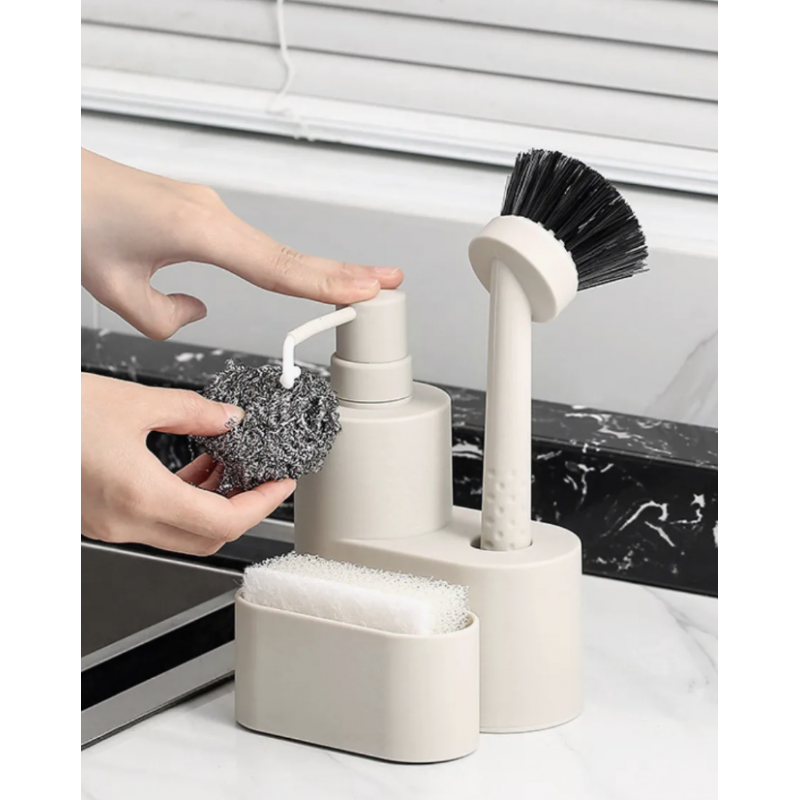 ⁦طقم اكسسوار مجلى مطبخ 3 قطع ZEN WHITE⁩ - الصورة ⁦1⁩