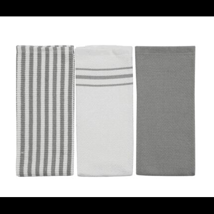 طقم بشاكير مطبخ 3 قطع VALOR ATLANTIS GREY 45X70 CM