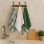 طقم بشاكير مطبخ 3 قطع VALOR ATLANTIS GREEN 45X70 CM