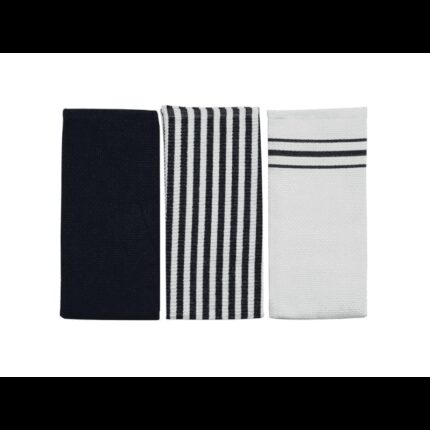 طقم بشاكير مطبخ 3 قطع VALOR ATLANTIS NAVY 45X70 CM