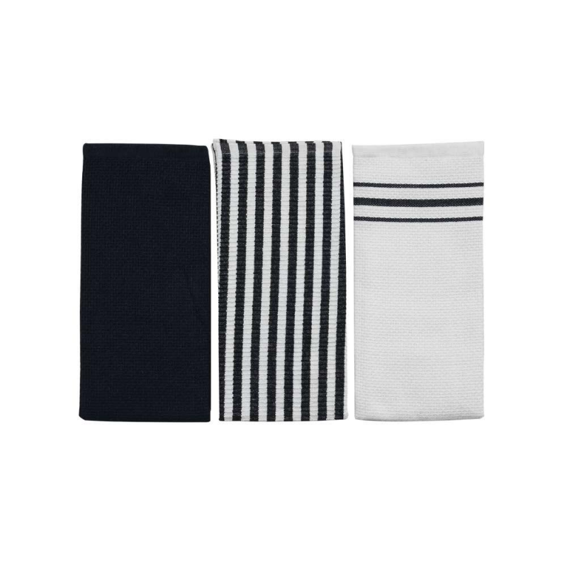 ⁦طقم بشاكير مطبخ 3 قطع VALOR ATLANTIS NAVY 45X70 CM⁩ - الصورة ⁦1⁩