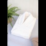 روب حمام قطن 100% VALOR SİLVER CREAM ONE SIZE