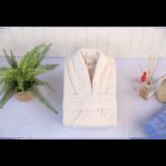 روب حمام قطن 100% VALOR SİLVER BEIGE ONE SIZE