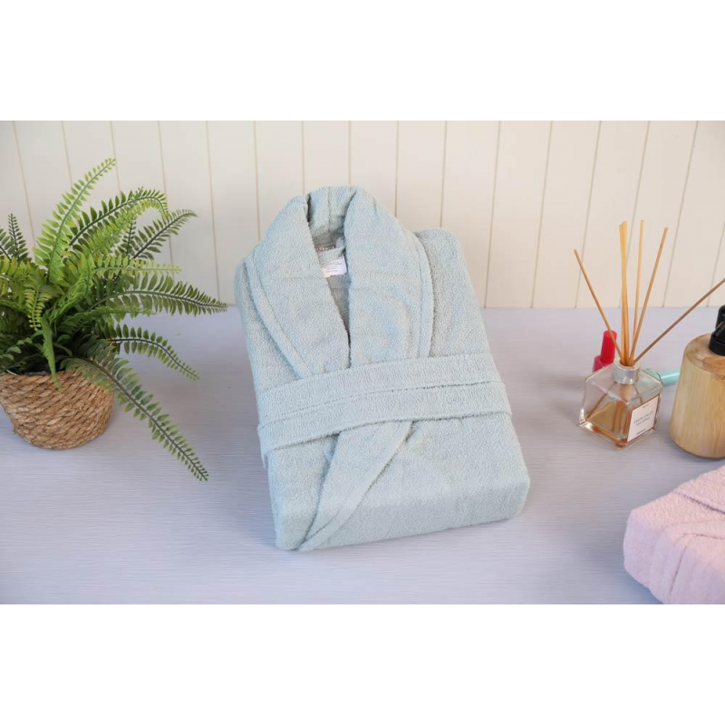 ⁦روب حمام قطن 100% VALOR SİLVER LIGHT GREEN ONE SIZE⁩ - الصورة ⁦1⁩