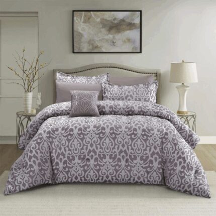طقم غطاء تخت 7 قطع TAILOR JACQUARD - MAXIMOS PURPLE KING 270X240 CM