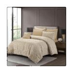 ⁦طقم غطاء تخت 7 قطع TAILOR JACQUARD - PAISLEY GOLD KING 270X240 CM⁩ - الصورة ⁦2⁩