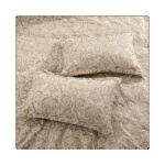 ⁦طقم غطاء تخت 7 قطع TAILOR JACQUARD - PAISLEY GOLD KING 270X240 CM⁩ - الصورة ⁦6⁩