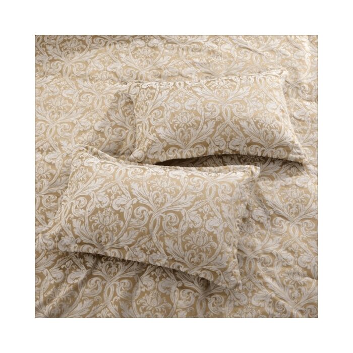 ⁦طقم غطاء تخت 7 قطع TAILOR JACQUARD - PAISLEY GOLD KING 270X240 CM⁩ - الصورة ⁦6⁩