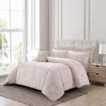 ⁦طقم غطاء تخت 7 قطع TAILOR JACQUARD - MAXIMOS TEA ROSE KING 270X240 CM⁩ - الصورة ⁦2⁩