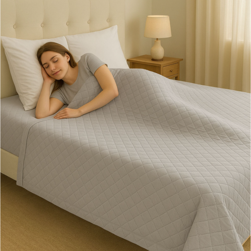 ⁦حرام صيفي DIAMOND DARK GREY DOUBLE 200X220 CM⁩ - الصورة ⁦1⁩