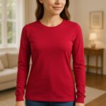 ⁦تيشيرت قطن كم طويل ستاتي جودة عالية صناعة مصرية⁩ - الصورة ⁦2⁩