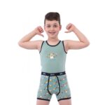 طقم داخلي قطن ولادي مطبوع جودة عالية صناعة مصرية