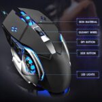 ⁦ماوس ألعاب لاسلكي قابل لإعادة الشحن- مع إضاءة LED  بـ 7 ألوان⁩ - الصورة ⁦5⁩