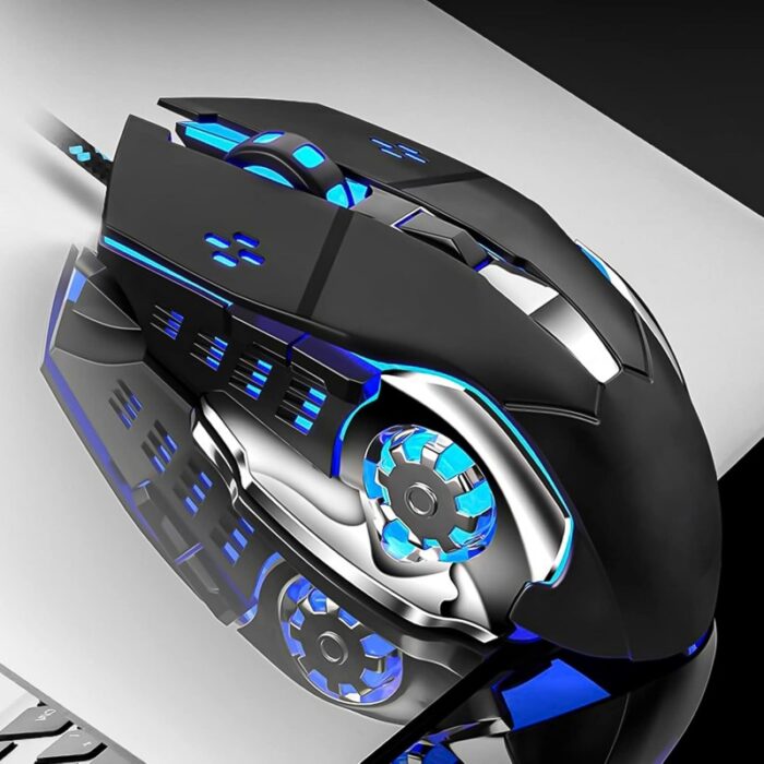 ⁦ماوس ألعاب لاسلكي قابل لإعادة الشحن- مع إضاءة LED  بـ 7 ألوان⁩ - الصورة ⁦6⁩