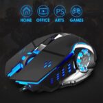 ⁦ماوس ألعاب لاسلكي قابل لإعادة الشحن- مع إضاءة LED  بـ 7 ألوان⁩ - الصورة ⁦7⁩