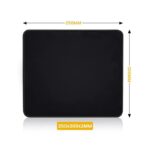 قاعدة ماوس حجم 230 × 300 مليمتر لون أسود- حجم كبير لتناسب ماوس الألعاب الخاصة بك تناسب جميع أنواع الكيبورد والماوس- ذات قاعدة مطاطية مانعة للانزلاق