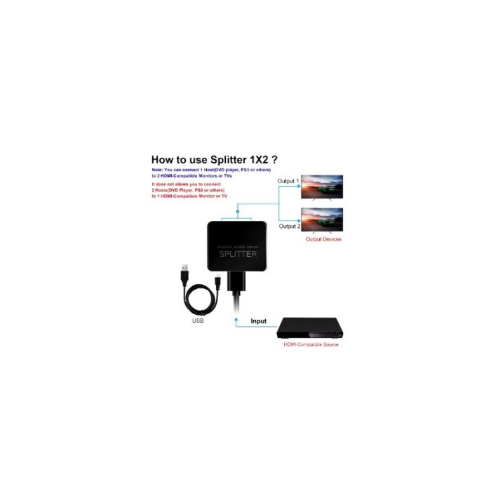 ⁦موزع محول AV الى HDMI مع كيبل⁩ - الصورة ⁦2⁩