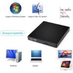 ⁦محرك أقراص خارجي DVDCDRW مزود بتقنية USB 2.0 - لتوفير سرعة عالية وموثوقية في النقل - مثالي لأجهزة الكمبيوتر المحمولة والمكتبية⁩ - الصورة ⁦3⁩
