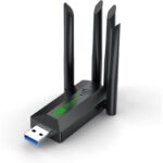 ⁦محول USB 3.0 واي فاي للكمبيوتر الشخصي - 4 أنتينات ، جهاز استقبال لاسلكي ، ثنائي النطاق - سرعة النفاذية  Mbps1200- ثنائي النطاق GHz & 5GHz - ماركة ICANING⁩ - الصورة ⁦2⁩