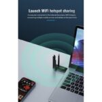 ⁦محول USB 3.0 واي فاي للكمبيوتر الشخصي - 4 أنتينات ، جهاز استقبال لاسلكي ، ثنائي النطاق - سرعة النفاذية  Mbps1200- ثنائي النطاق GHz & 5GHz - ماركة ICANING⁩ - الصورة ⁦5⁩