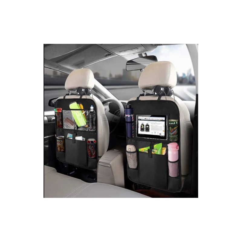 ⁦منظم المقعد الخلفي للسيارة مع جيوب متعددة اتخزين الاغراض وإمكانية وضع التابليت والجوال⁩ - الصورة ⁦1⁩