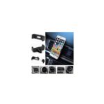 ⁦حامل هاتف صغير على مكيف السيارة ،  قابل للتعديل وللدوران 360 درجة - لون أسود⁩ - الصورة ⁦2⁩