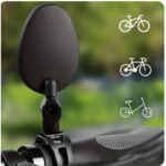 ⁦مرايا صغيرة للدراجات الهوائية والكهربائية شكل بيضاوي- قابلة للضبط قابلة للدوران 360 درجة وذات جودة جيدة حجم صغير عدد 2⁩ - الصورة ⁦4⁩