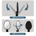 ⁦مرايا صغيرة للدراجات الهوائية والكهربائية شكل بيضاوي- قابلة للضبط قابلة للدوران 360 درجة وذات جودة جيدة حجم صغير عدد 2⁩ - الصورة ⁦5⁩