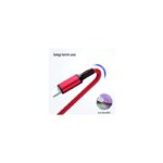 كيبل شحن USB 3 في 1 مدخل Type C - طول 1.3 متر سلك متين وقوي سهولة شحن أكثر من جوال في ذات الوقت