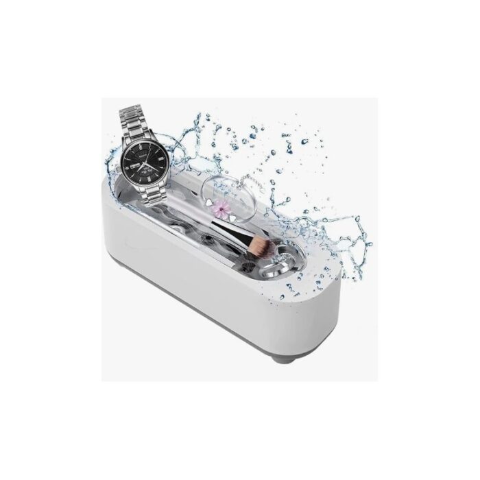 ⁦آلة تنظيف منزلية متعددة الوظائف محمولة للنظارات الطبية والشمسية والمجوهرات وفراشي المكياج ينظف بالموجات فوق الصوتية⁩ - الصورة ⁦2⁩