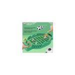 لعبة طاولة كرة قدم صغيرة - لعبة تفاعلية وممتعة للأطفال مع عدّاد للأهداف - حجم صغير 12*23*3 سم