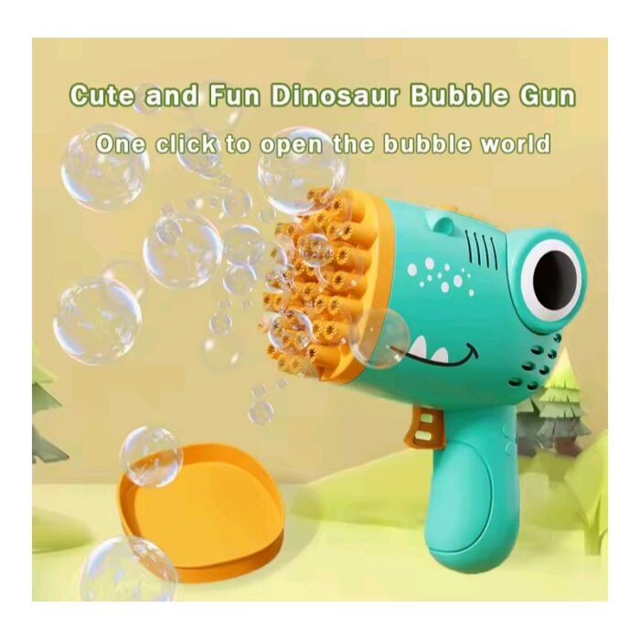 ⁦لعبة مسدس فقاعات الماء للأطفال لون أخضر 40 فتحة يعمل بالبطاريات⁩ - الصورة ⁦2⁩