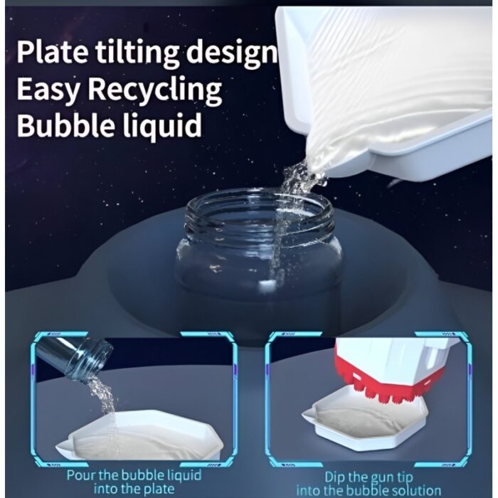 ⁦لعبة مسدس فقاعات الماء للأطفال لون أخضر 40 فتحة يعمل بالبطاريات⁩ - الصورة ⁦3⁩