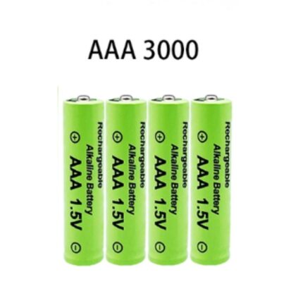 بطارية شحن عدد 4 حجم نص قلم (AAA 3000) مللي أمبير