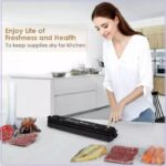 ⁦ماكينة اغلاق وحفظ طعام بسحب الهواء صغيرة الحجم مثالية للمطبخ لتخزين الخضروات الجافة والطازجة⁩ - الصورة ⁦4⁩