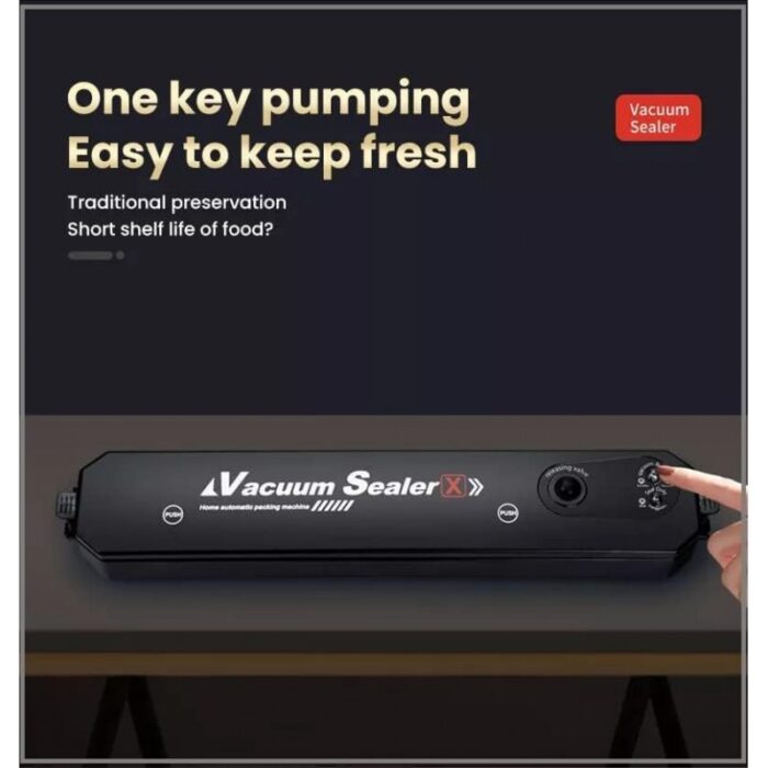 ⁦ماكينة اغلاق وحفظ طعام بسحب الهواء صغيرة الحجم مثالية للمطبخ لتخزين الخضروات الجافة والطازجة⁩ - الصورة ⁦7⁩