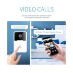 ⁦جرس باب لاسلكي Mini Wifi ذات كاميرا خارجية لاسلكية - صوت ثنائي الاتجاه - ميكروفون مدمج - رؤية ليلية - يعمل من خلال تطبيق X Smart Home⁩ - الصورة ⁦5⁩