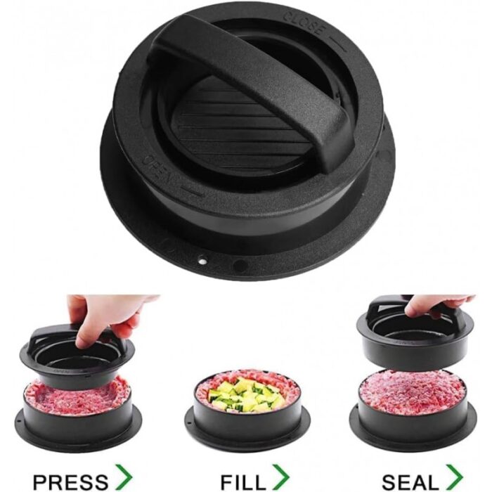 ⁦مكبس قالب لحم لصنع الهمبرغر مادة قوية غير لاصقة بحجمين مختلفين من القالب⁩ - الصورة ⁦2⁩