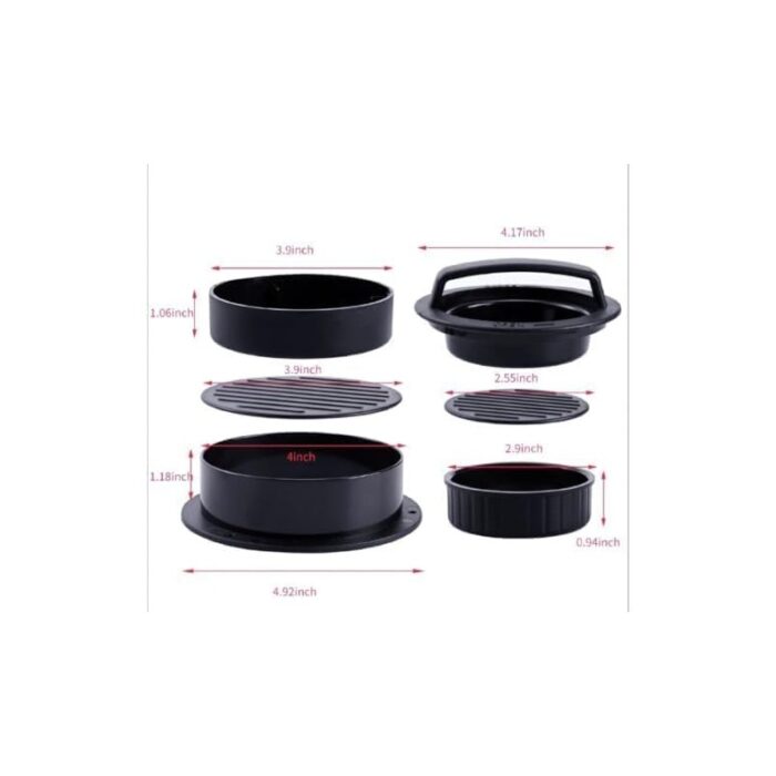 ⁦مكبس قالب لحم لصنع الهمبرغر مادة قوية غير لاصقة بحجمين مختلفين من القالب⁩ - الصورة ⁦6⁩