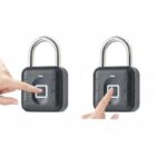 ⁦قفل إلكتروني ذكي ببصمة الاصبع عن طريق البلوتوث - مقاوم للماء IP67 - لون أسود - موديل SY-12-TF - ماركة Tuya⁩ - الصورة ⁦2⁩