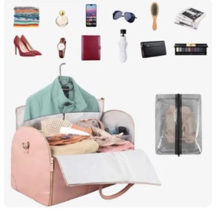 103382642_683359fdaab99 حقيبة عصرية نسائية على شكل علاقة وشنتة للجلابيب والبدلات والاكسسورارت والاحذية مقاومة للماء مع هدية حصريًا في مارت - الصورة 1