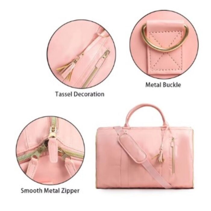 ⁦حقيبة عصرية نسائية على شكل علاقة وشنتة للجلابيب والبدلات والاكسسورارت والاحذية مقاومة للماء مع هدية حصريًا في مارت⁩ - الصورة ⁦5⁩