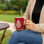 مج بورسلان سعة 300 مل لون أحمر