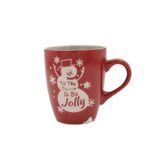 ⁦مج بورسلان سعة 300 مل لون أحمر⁩ - الصورة ⁦2⁩