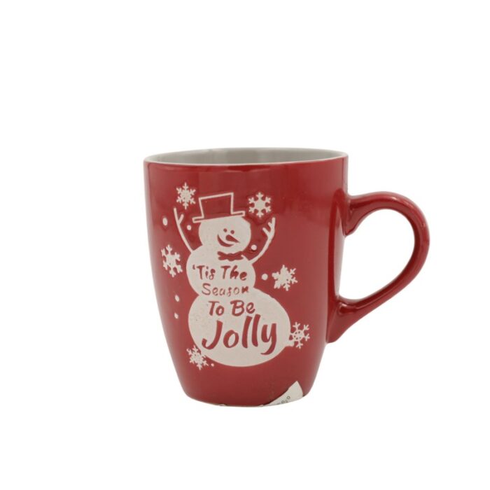 ⁦مج بورسلان سعة 300 مل لون أحمر⁩ - الصورة ⁦2⁩