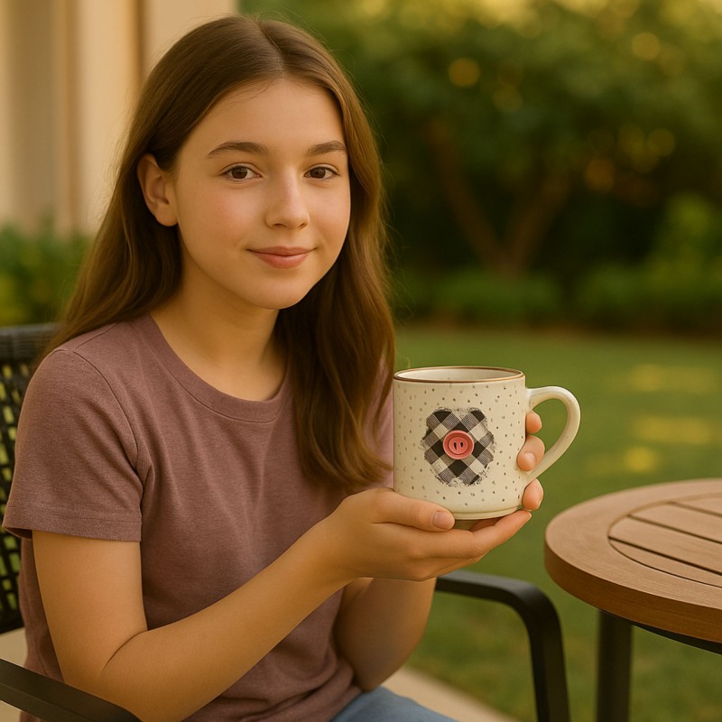 ⁦مج بورسلان سعة 300 مل لون أبيض⁩ - الصورة ⁦1⁩